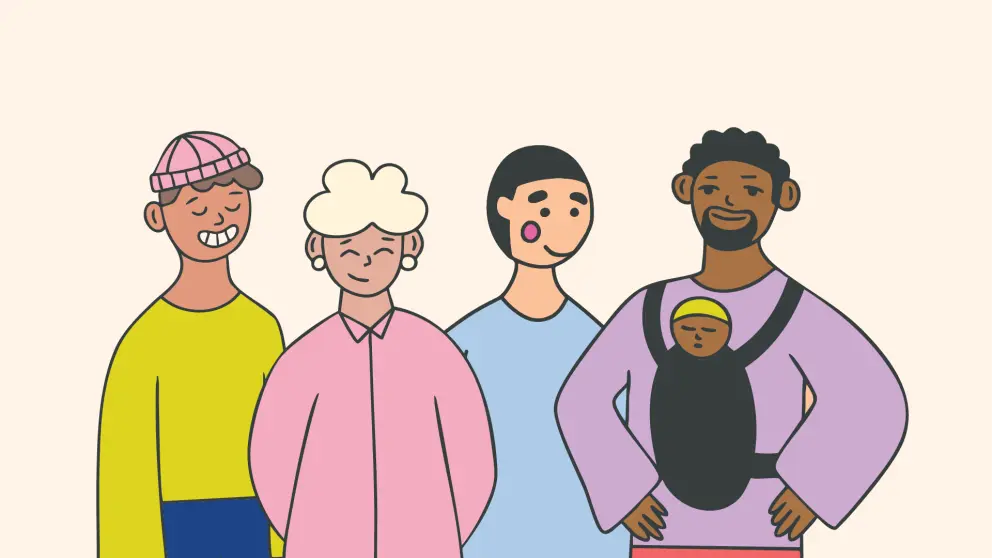 Illustration of a group of people