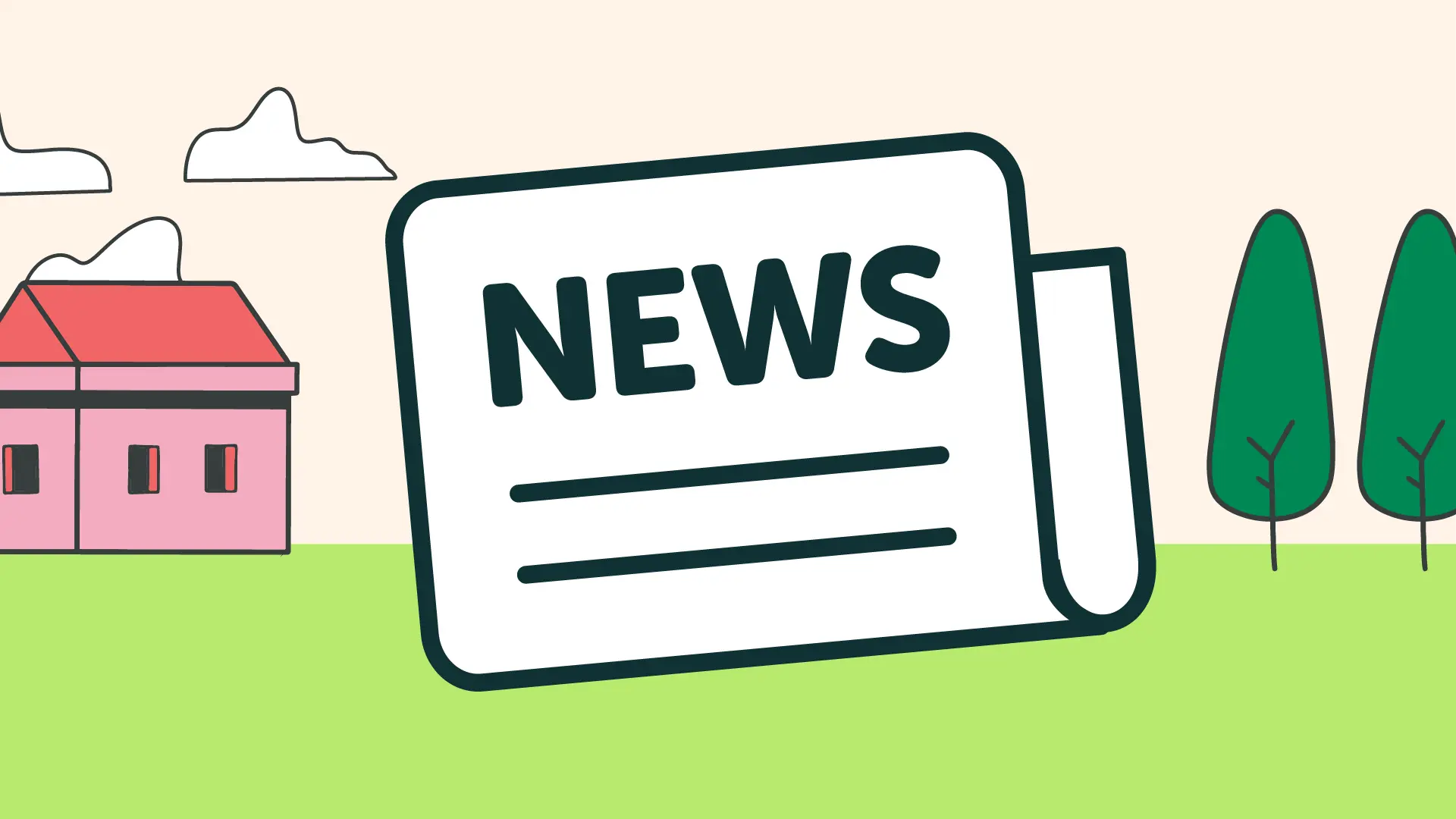 Illustration of a newspaper